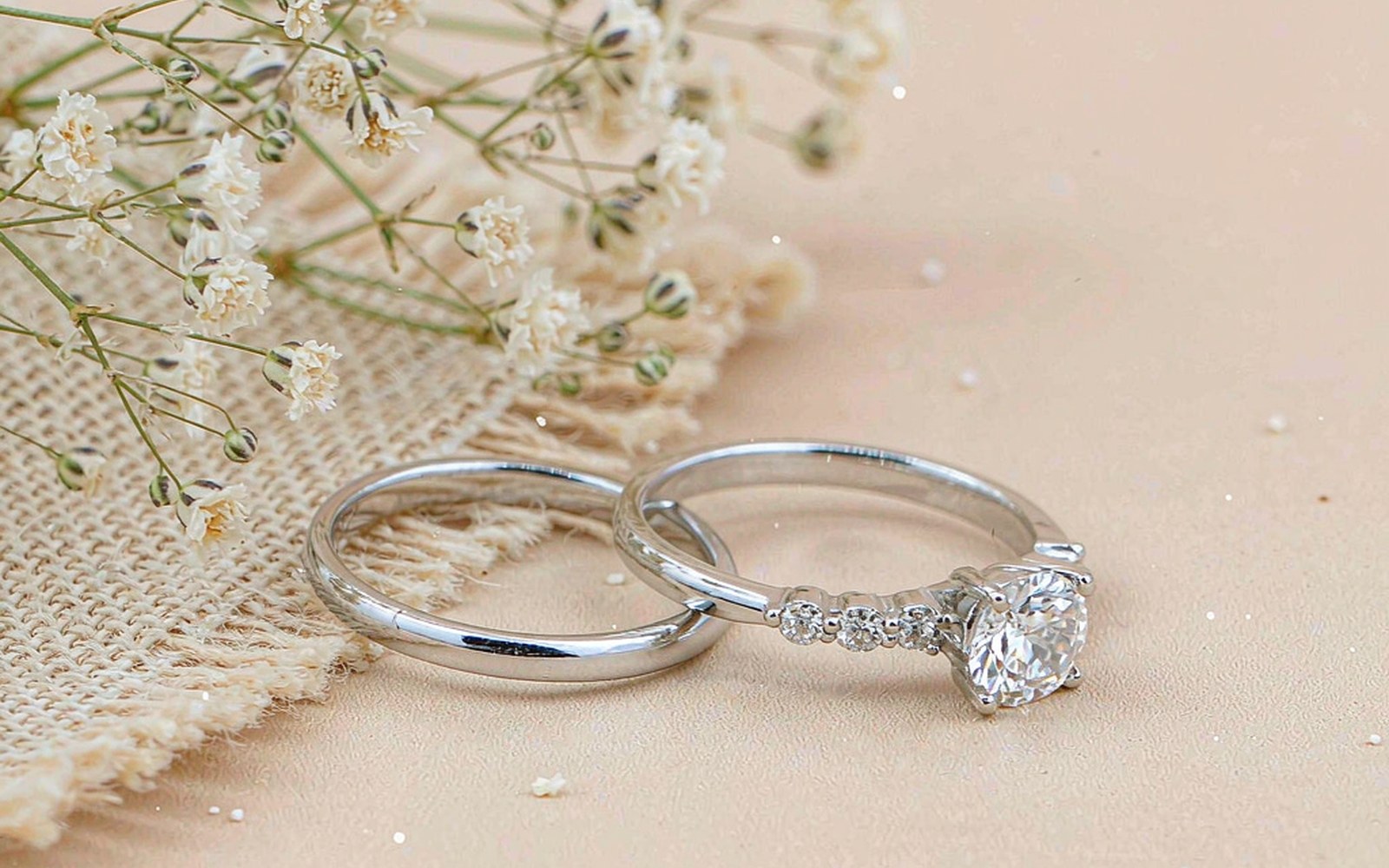 Moissanite jewelry styled for everyday wear