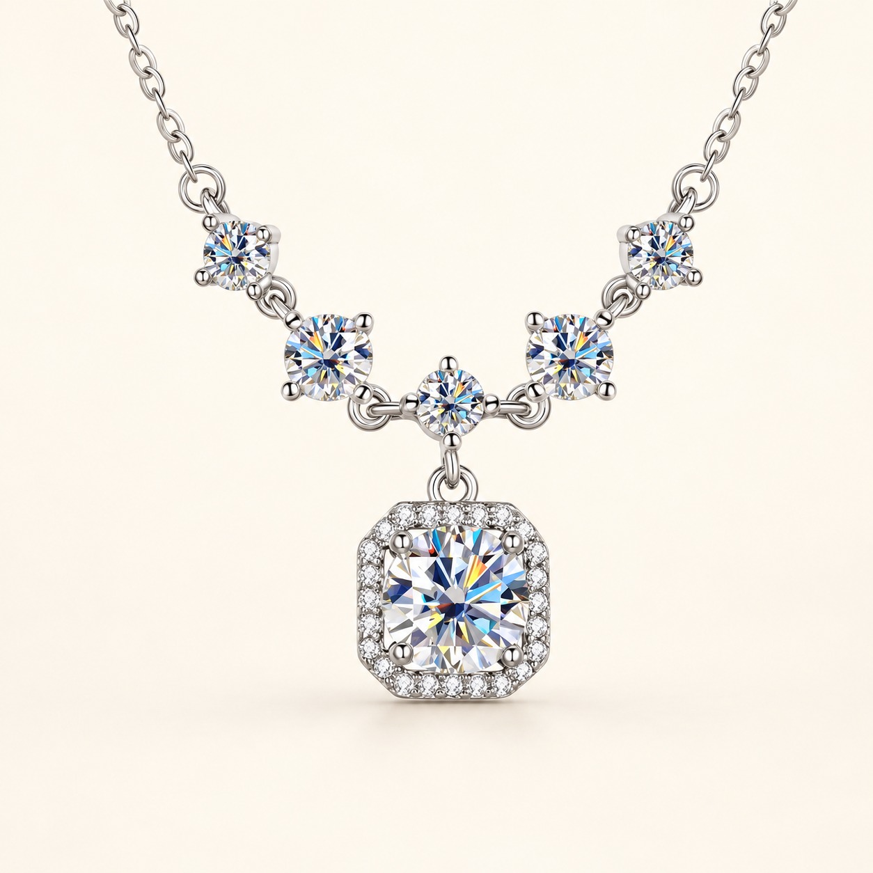 Moissanite necklace XZTC-X10