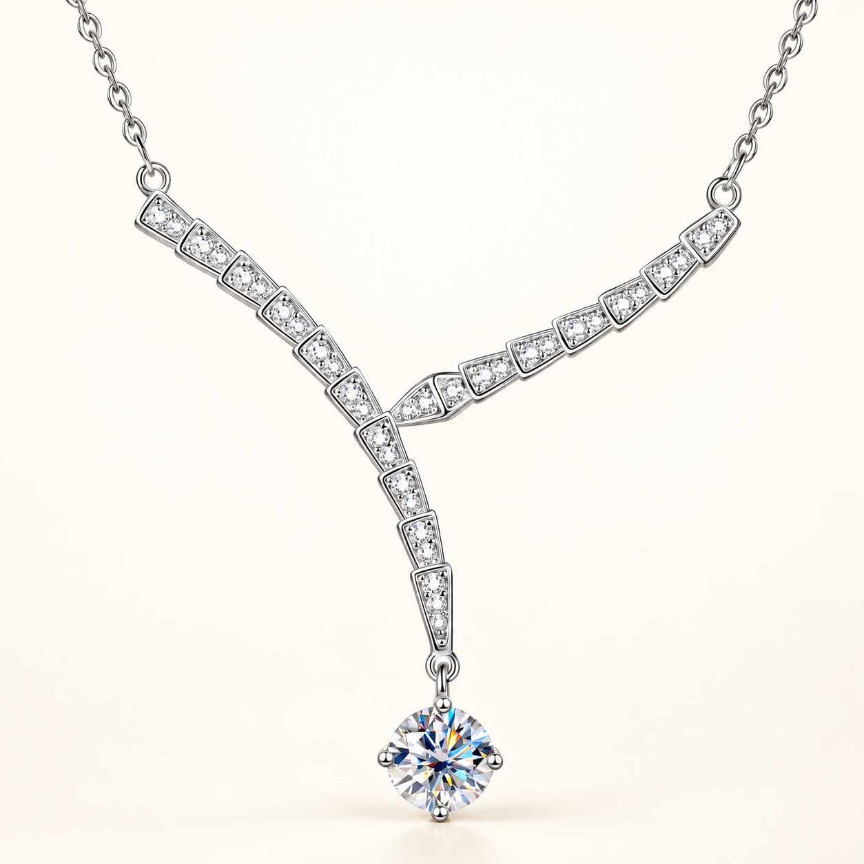 Moissanite necklace XZTC-X49
