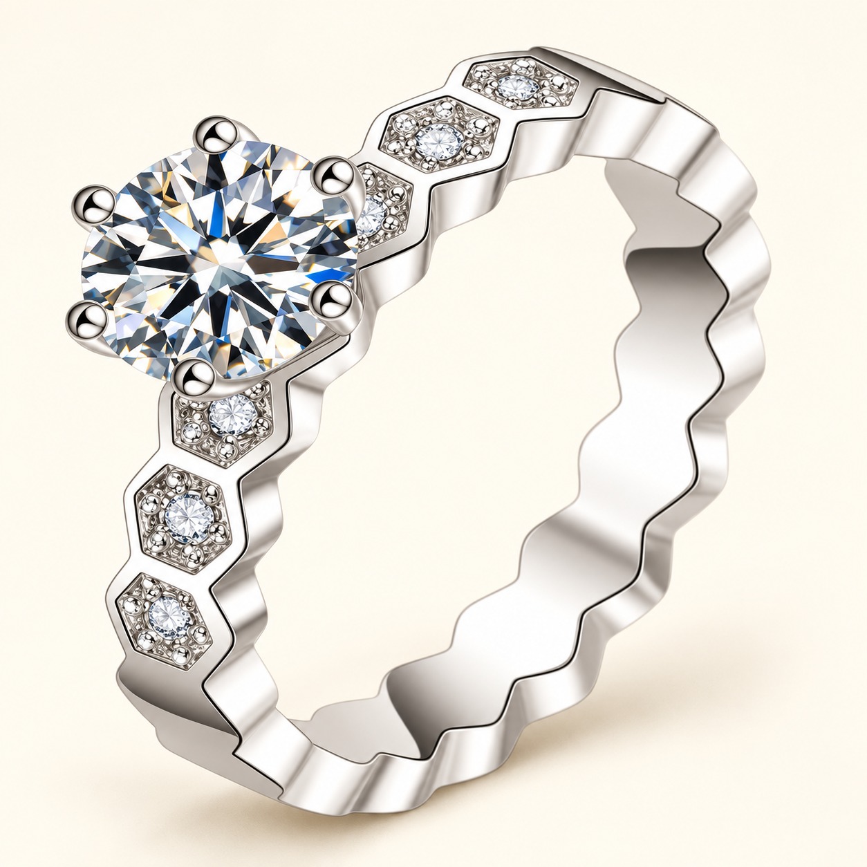 Moissanite ring XZTC-J26